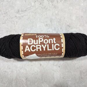 Vintage Natura 100% DuPont Acrylic Yarn - Black